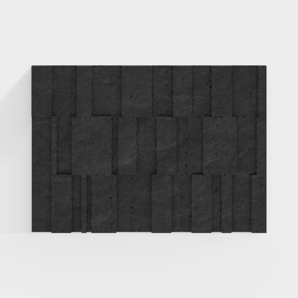 Современная стена из булыжника