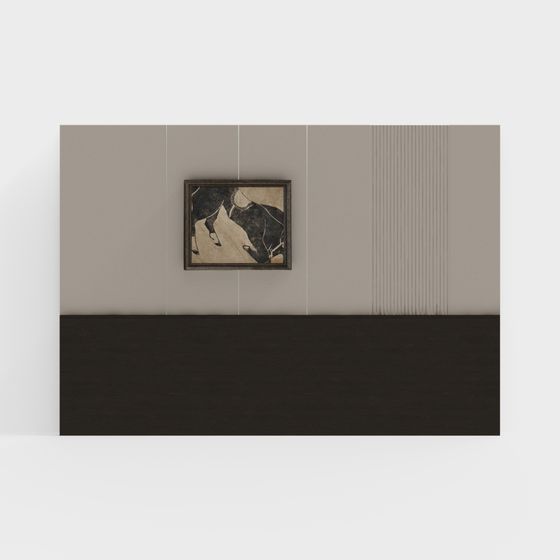 Stylish Low-Poly Cow 3D model for Modern Art