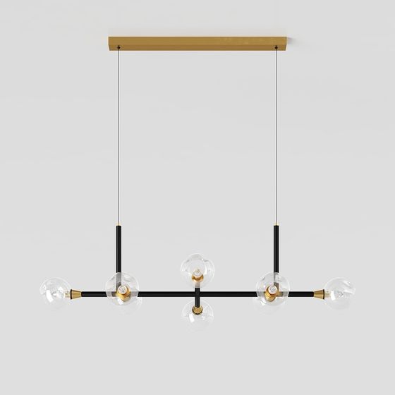 Elegant Low-Polygon Lighting Fixture 3D model