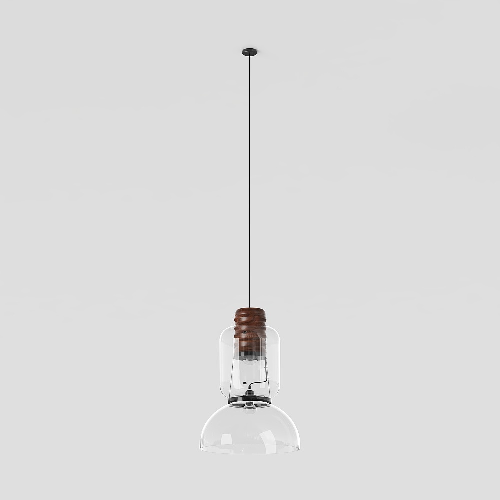 Modern dining room glass chandelier