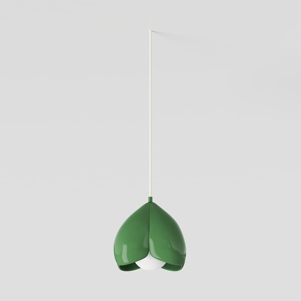 Leaf Pendant Light 3D Model – Natural Green Design