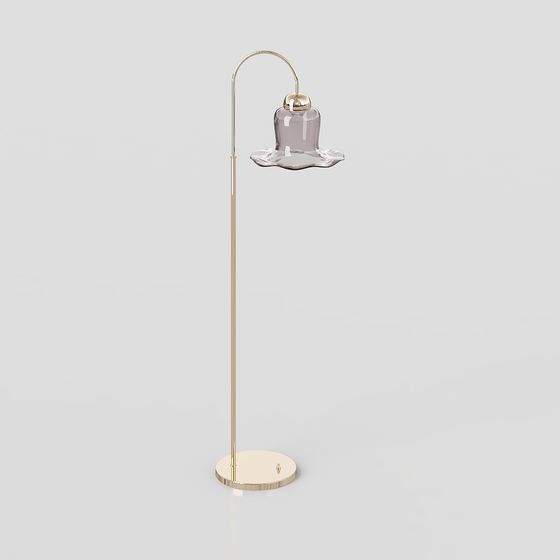 Elegant Floor Lamp 3D model for Modern Interiors