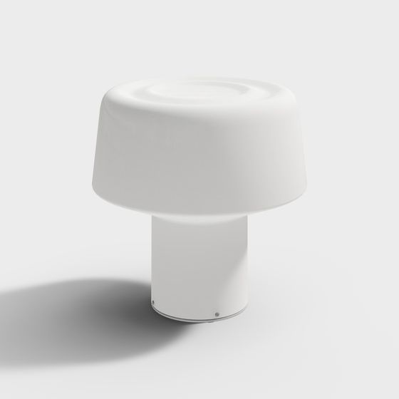 Elegant Mushroom Lamp 3D model for Contemporary Design