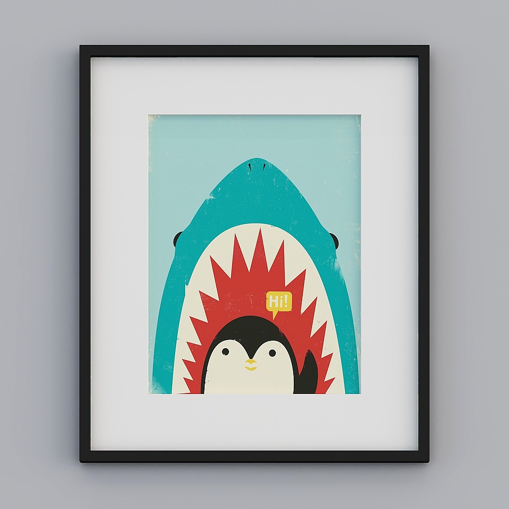 Modern children's wall decoration painting