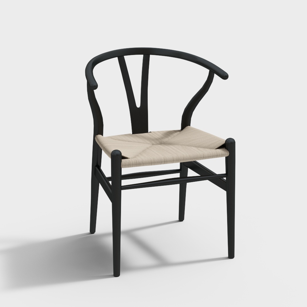 칼 한센 & 션-CH24 소프트 위시본 체어