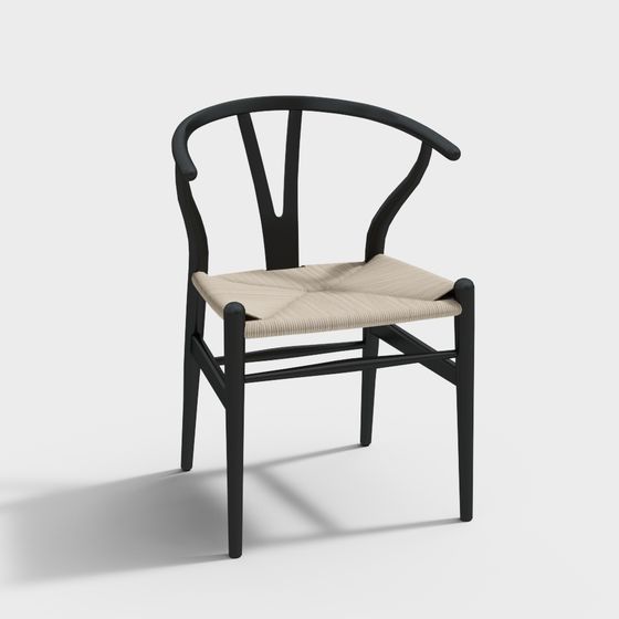 칼 한센 & 션-CH24 소프트 위시본 체어