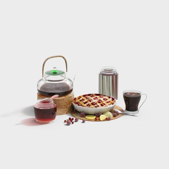 Elegant Afternoon Tea 3D Model for Creative Projects