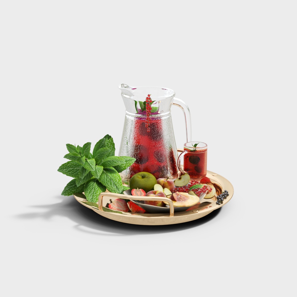 Fruit juice drink decoration