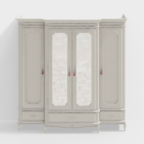 Elegant Wardrobe 3D model