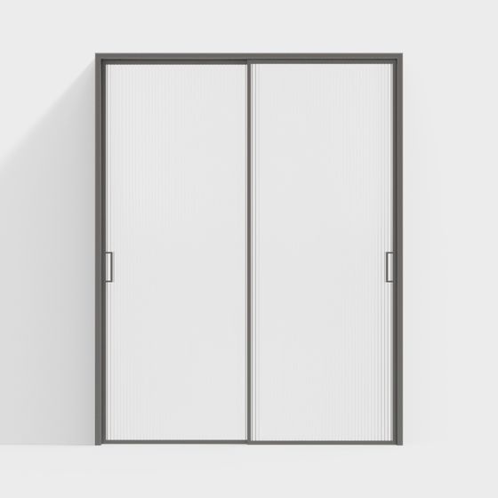 Elegant Double Door 3D Model for Contemporary Spaces