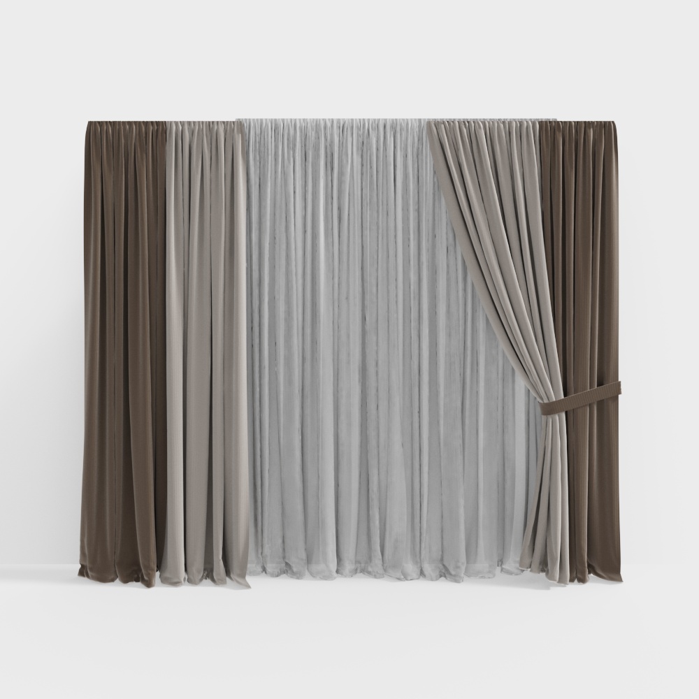 Plain curtains