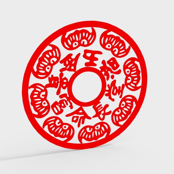 Chinese Paper-Cutting Art 3D model