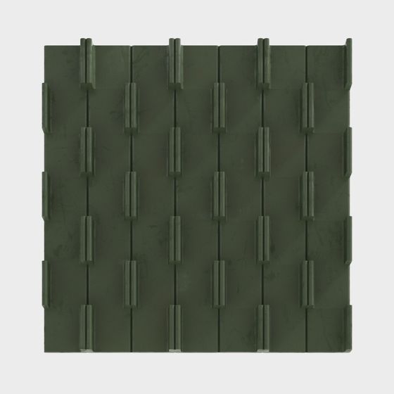 Decoración de pared verde oliva geométrica