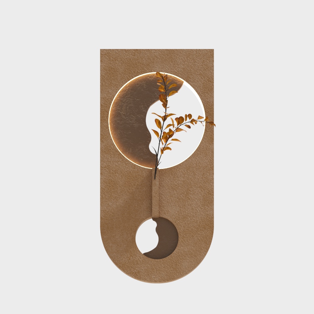 Serene Autumn Abstract 3D Model – Low-Poly Autumn Design