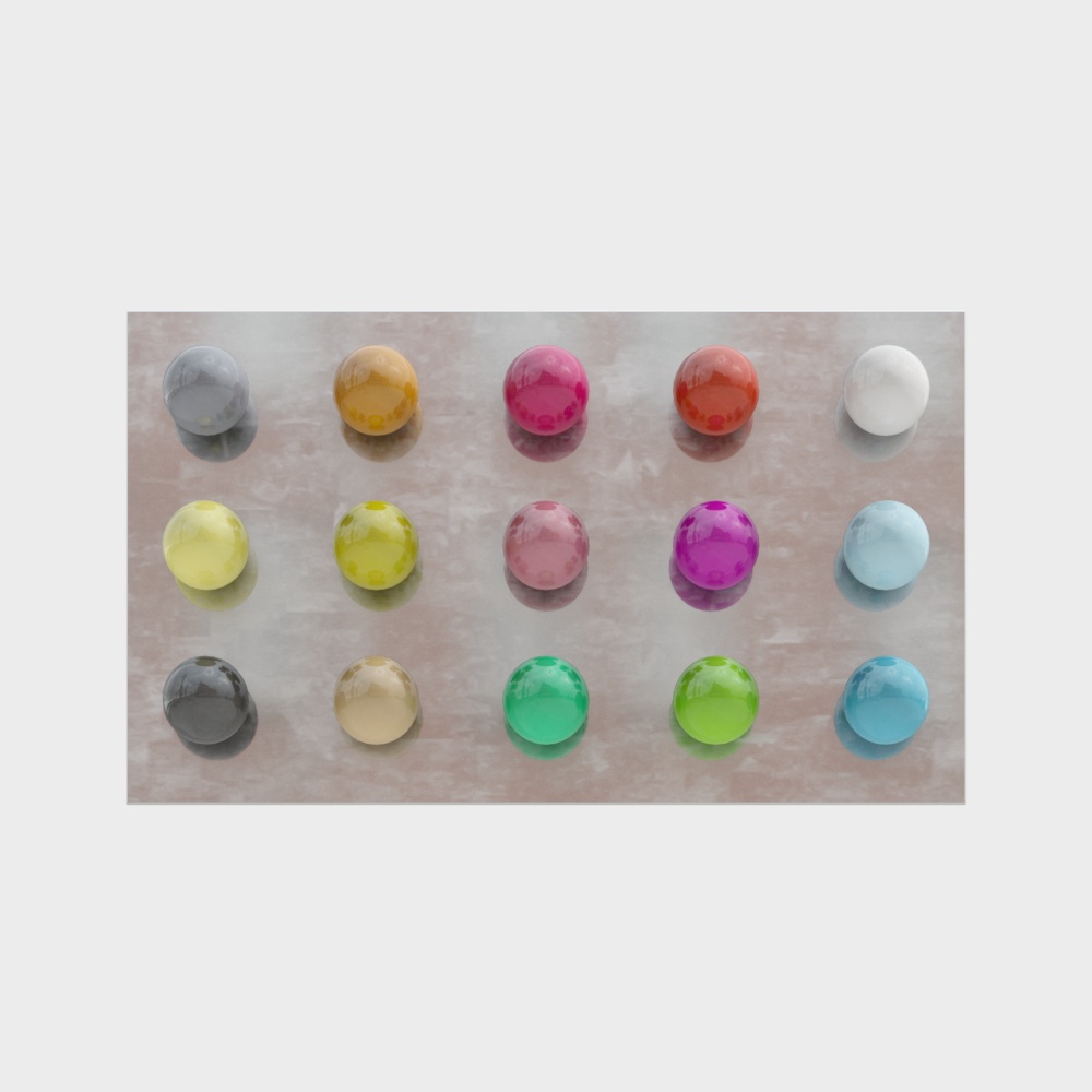 Colorful Spheres 3D Model – Vibrant Low-Poly Design