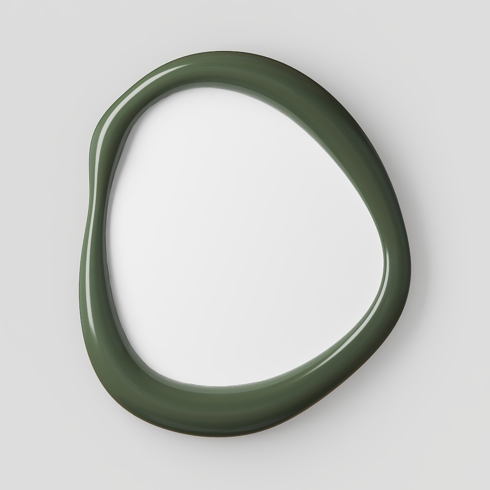 Forest Ring Low-Poly 3D Model – Olive Green Nature-Inspired