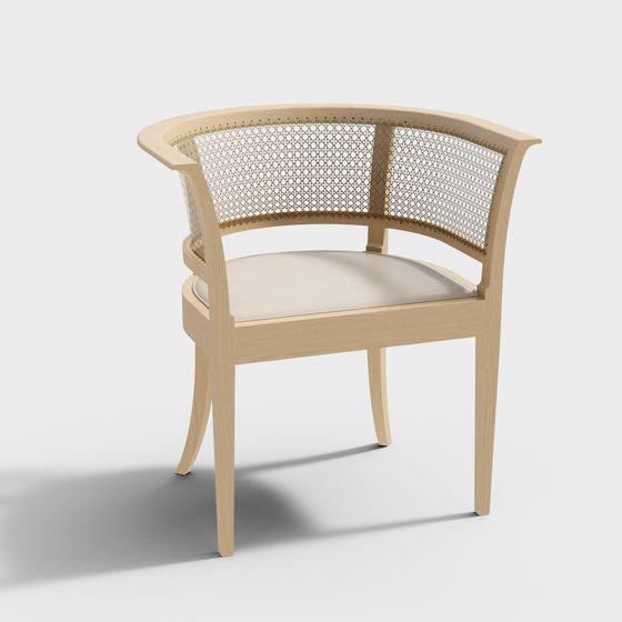 Elegant 3D Chair Model with Unique Design