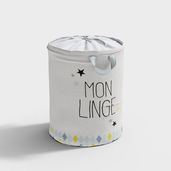 Mon Linge Playful Laundry Basket 3D model