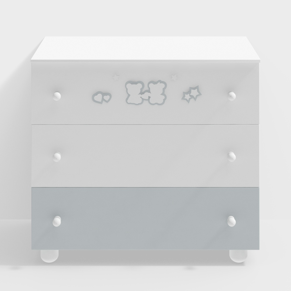 現代兒童木質儲物櫃