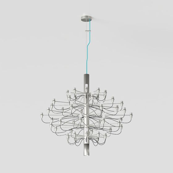 Future Light Chandelier 3D model for Creative Spaces