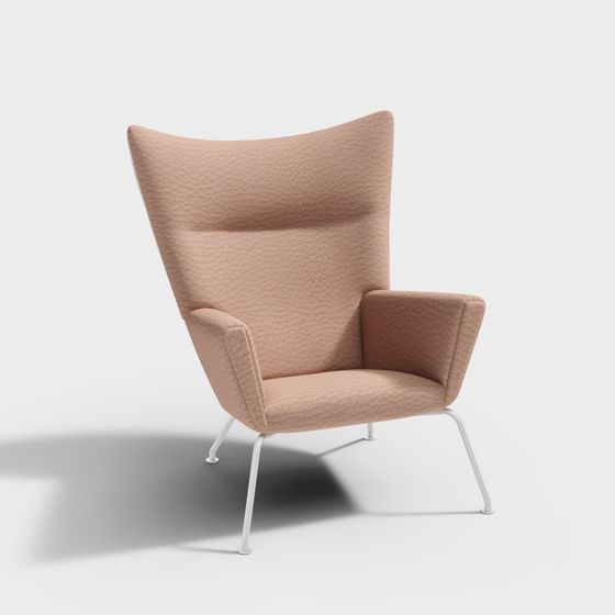 Stylish High Back Chair 3D model for Creative Spaces