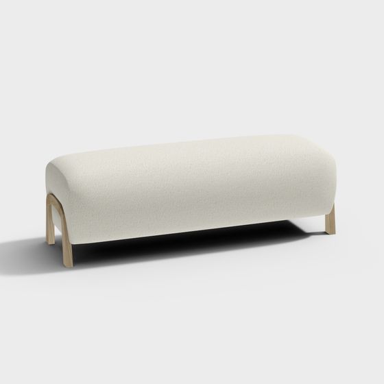 Cozy Bench 3D model for Modern Interiors