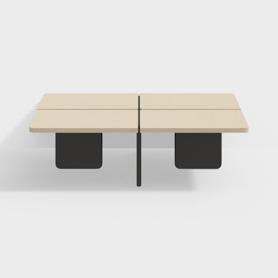 Double-Sided Conference Table 3D model for Modern Spaces