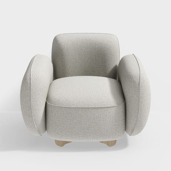 Stylish 3D Sofa Chair Model for Modern Homes