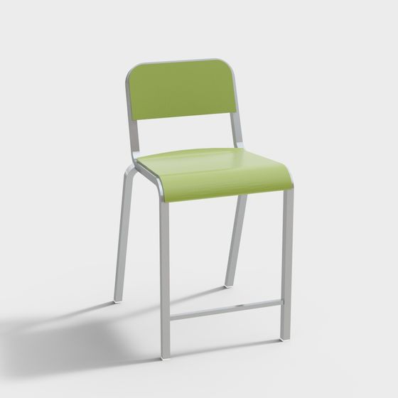 Stylish Low-Poly Chair 3D model