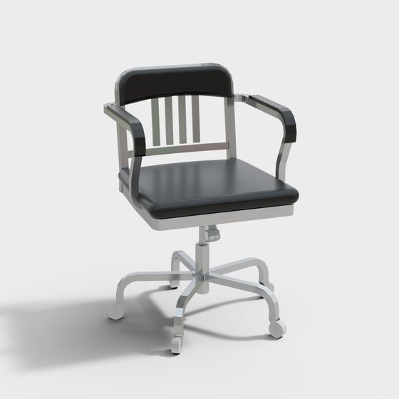 Modern Low-Poly Office Chair 3D model