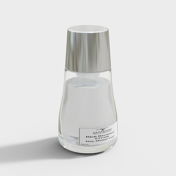 Transparent Skincare Bottle 3D model