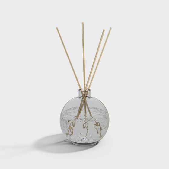 Elegant Aroma Bottle 3D Model for Interior Design