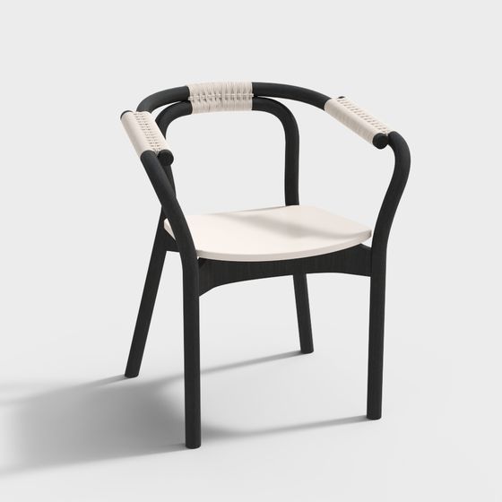 Sophisticated Low-Poly Chair 3D model for Creative Spaces