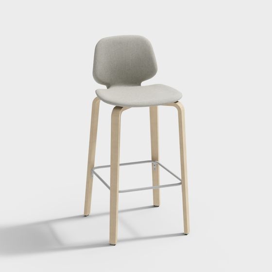 Urban Comfort Bar Stool 3D model