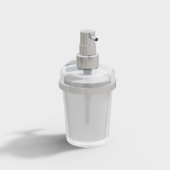 Stylish Transparent Soap Dispenser 3D model