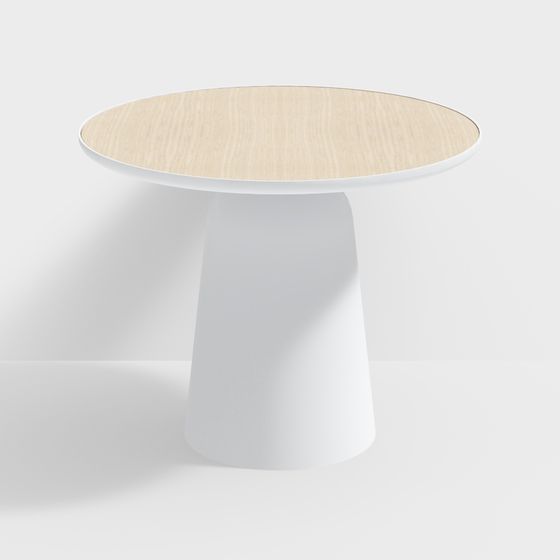 Low-Poly Round Table 3D model Design