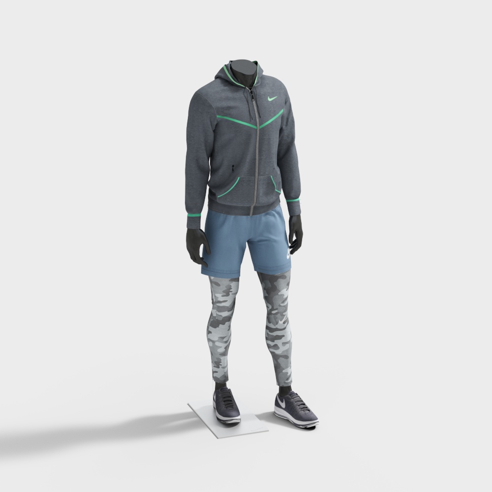 sportswear clothing model