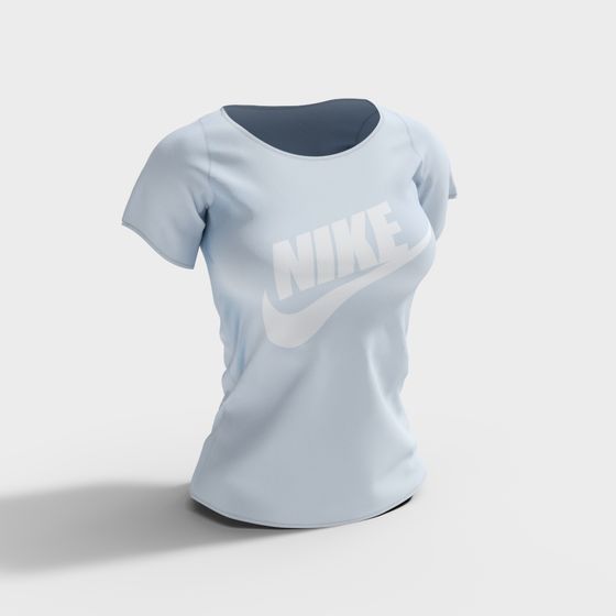 Realistic Nike T-Shirt 3D model