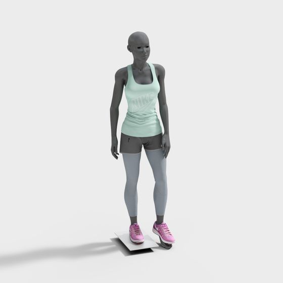 modèle de vêtements de sport