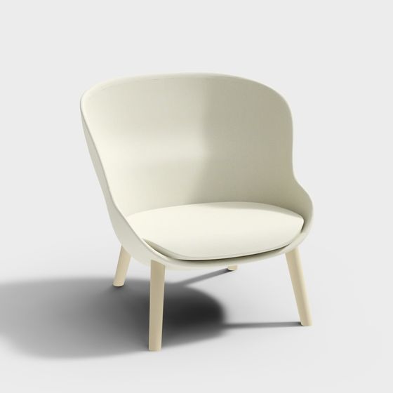 노만 코펜하겐-히그 라운지 의자 로우 우드 SKP