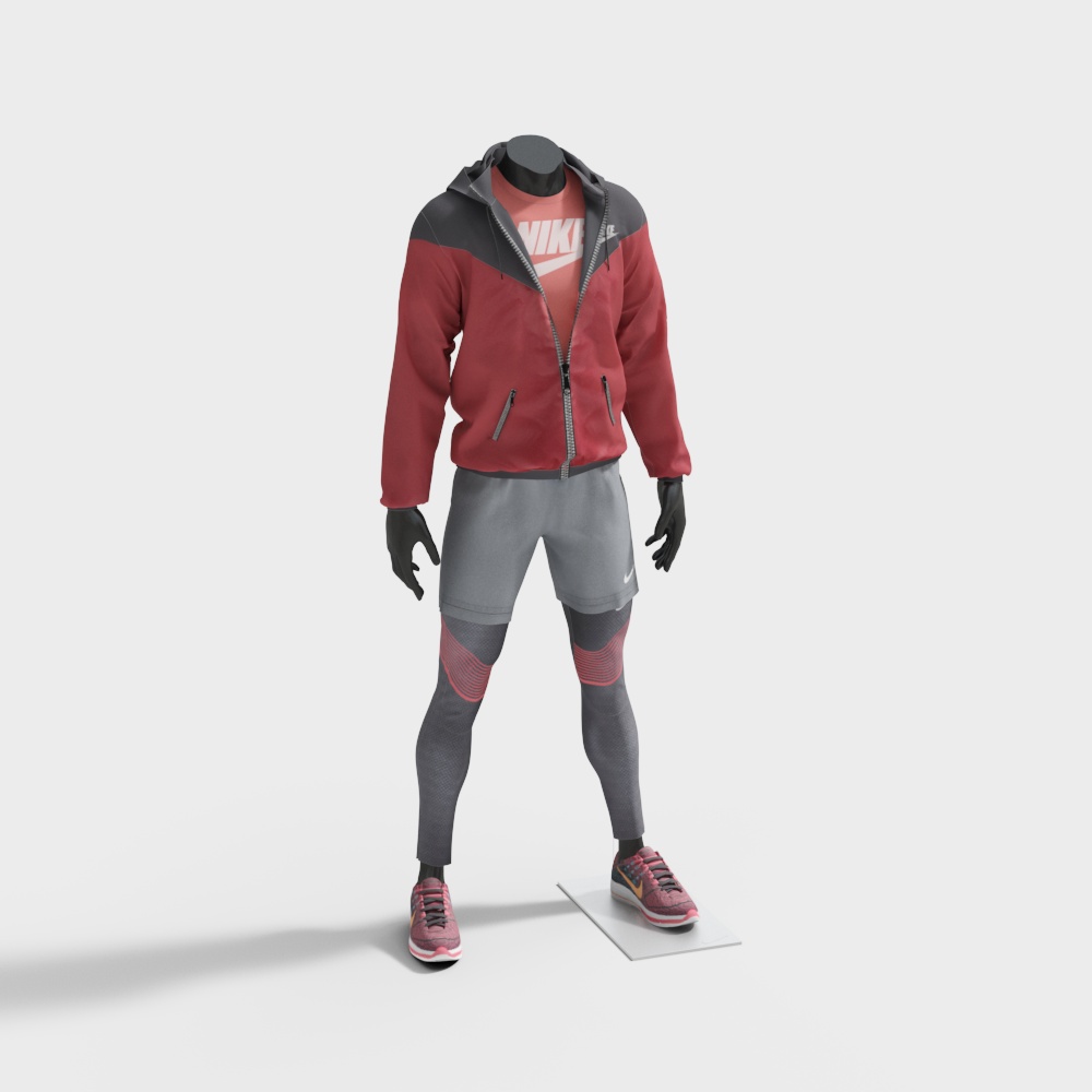 スポーツウェア衣服モデル
