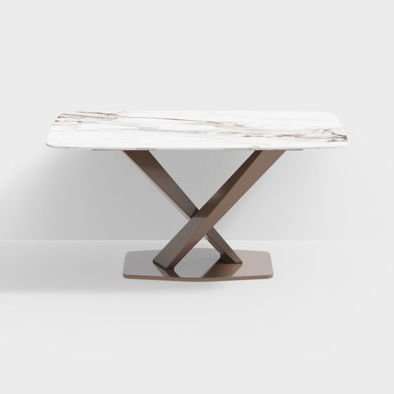 Urban Minimalist Dining Table 3D model