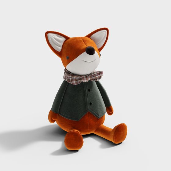 Charming Mr. Fox 3D Model for Creative Projects