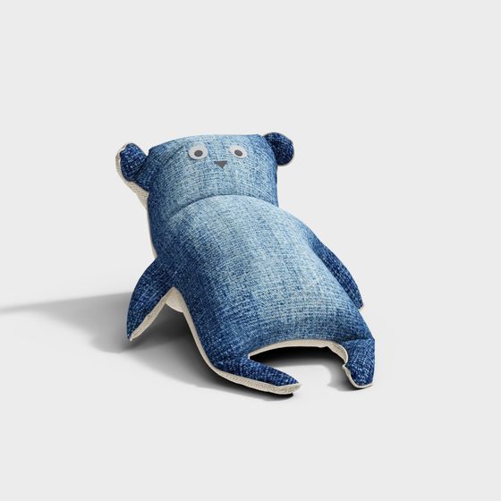 Cute Denim Buddy 3D model for Modern Designs
