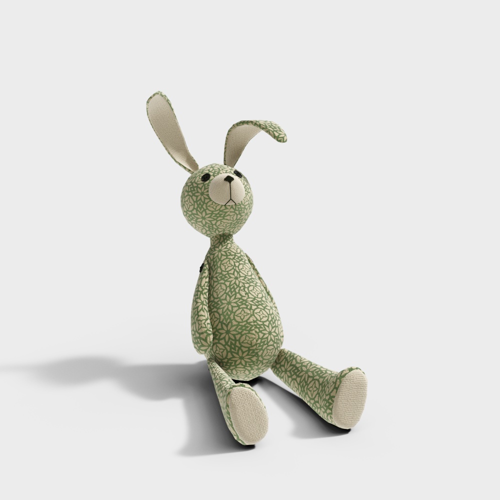 Floral bunny toy