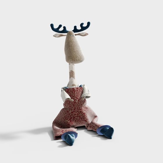 Charming Snow Deer 3D model for Winter Wonderland