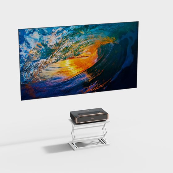 Luminous TV Stand 3D model