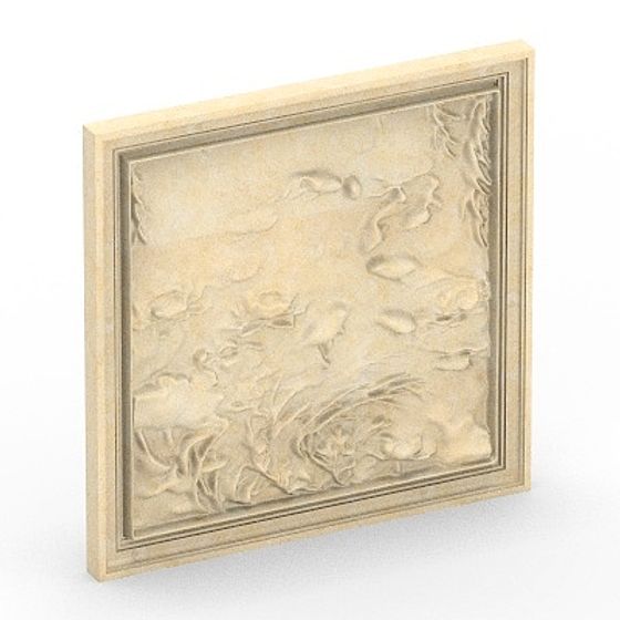 Lotus 04 3D Model in Brown Finish