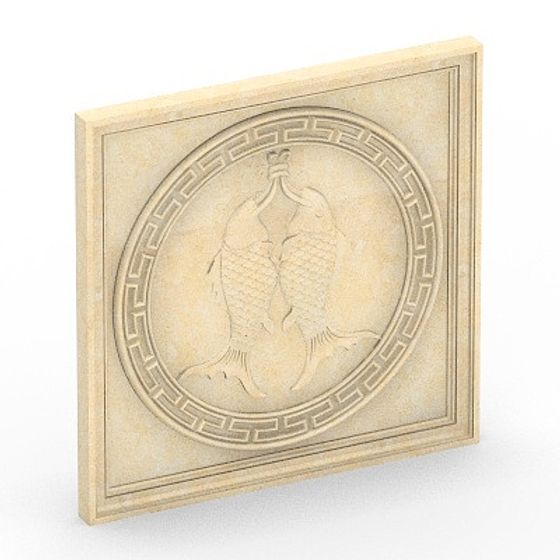 Fish 3D Model in Earth Color