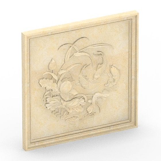 Fish 07 3D Model in Earth Color